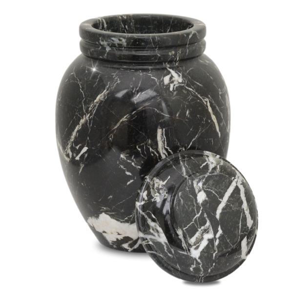 Vigil Black Stone Urn